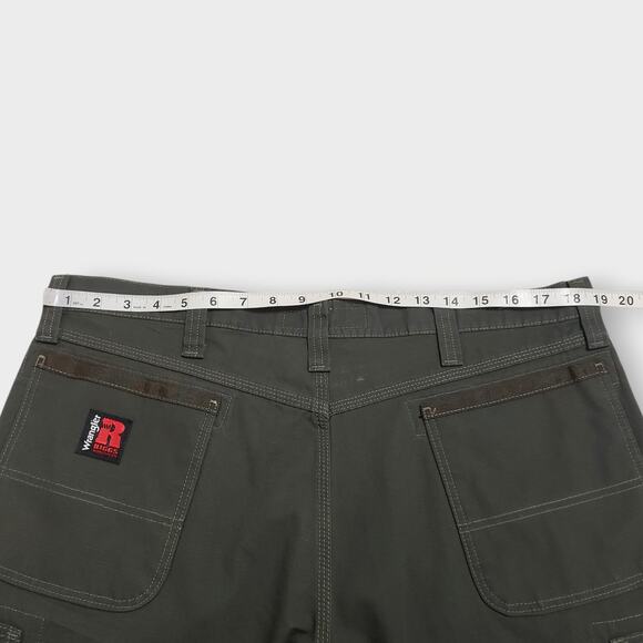 Wrangler Riggs Workwear Ripstop Ranger Cargo Pants Double Knee Green Sz 38x40 - Picture 10 of 14